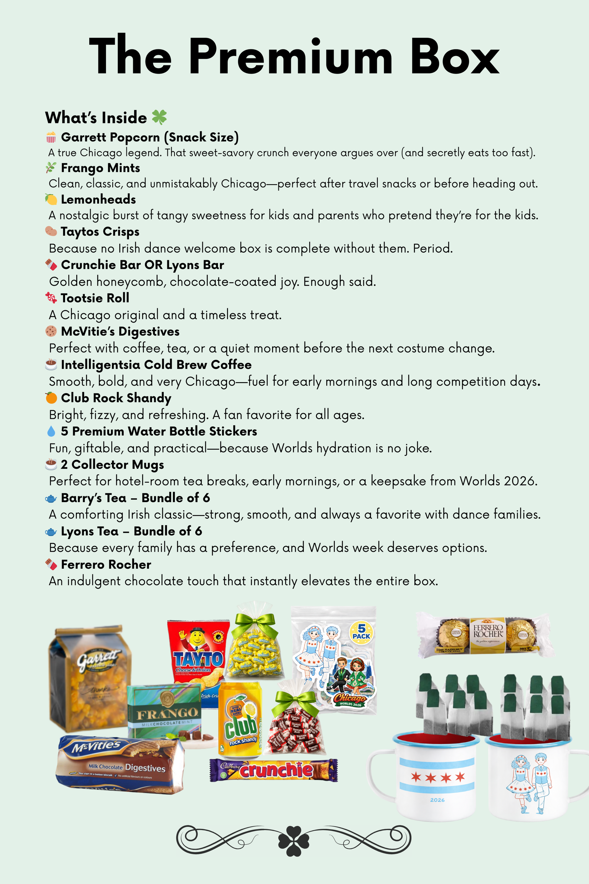 Irish Dance Worlds, Welcome Box, ORNC Worlds Welcome Box, Food Box, Worlds Gif