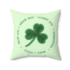 Irish dance pillow, shamrock home decor, Irish dance studio decor, feis gift idea, Irish dance bedroom, Celtic shamrock pillow, Irish dancer room decor, St Patricks Day pillow, Irish heritage gift, Irish dance team gift, cozy Irish decor, shamrock accent pillow, Irish dance school gear, personalized Irish dance decor, green shamrock cushion