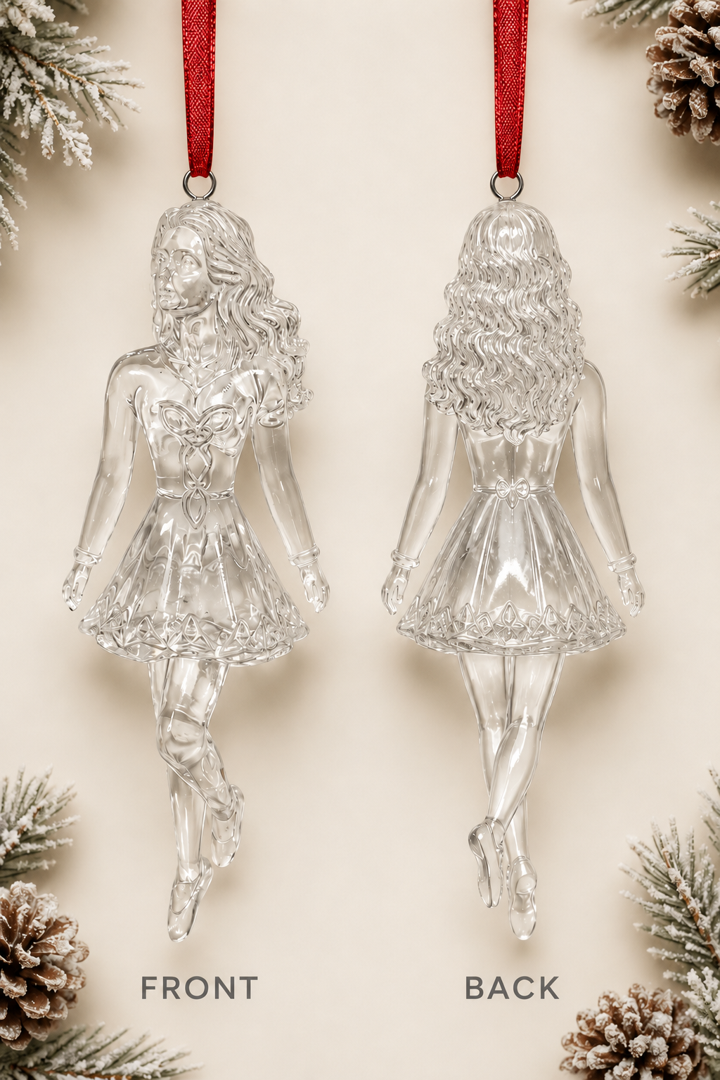 Irish Dance Acrylic Christmas Ornament – Boy or Girl Dancer
