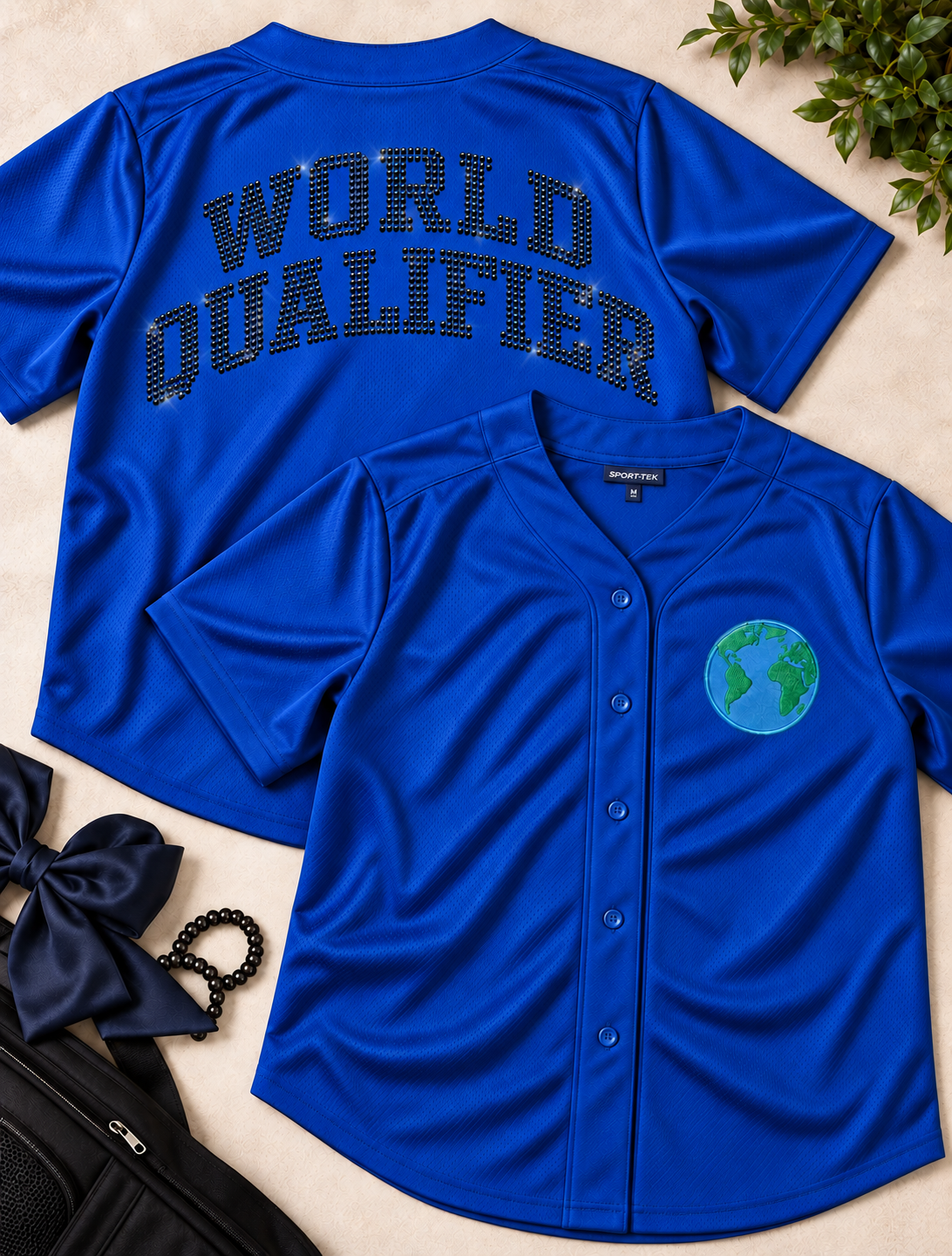 World Qualifier rhinestone baseball jersey – Irish dancing gifts for Irish Dance Worlds 2027 qualifiers