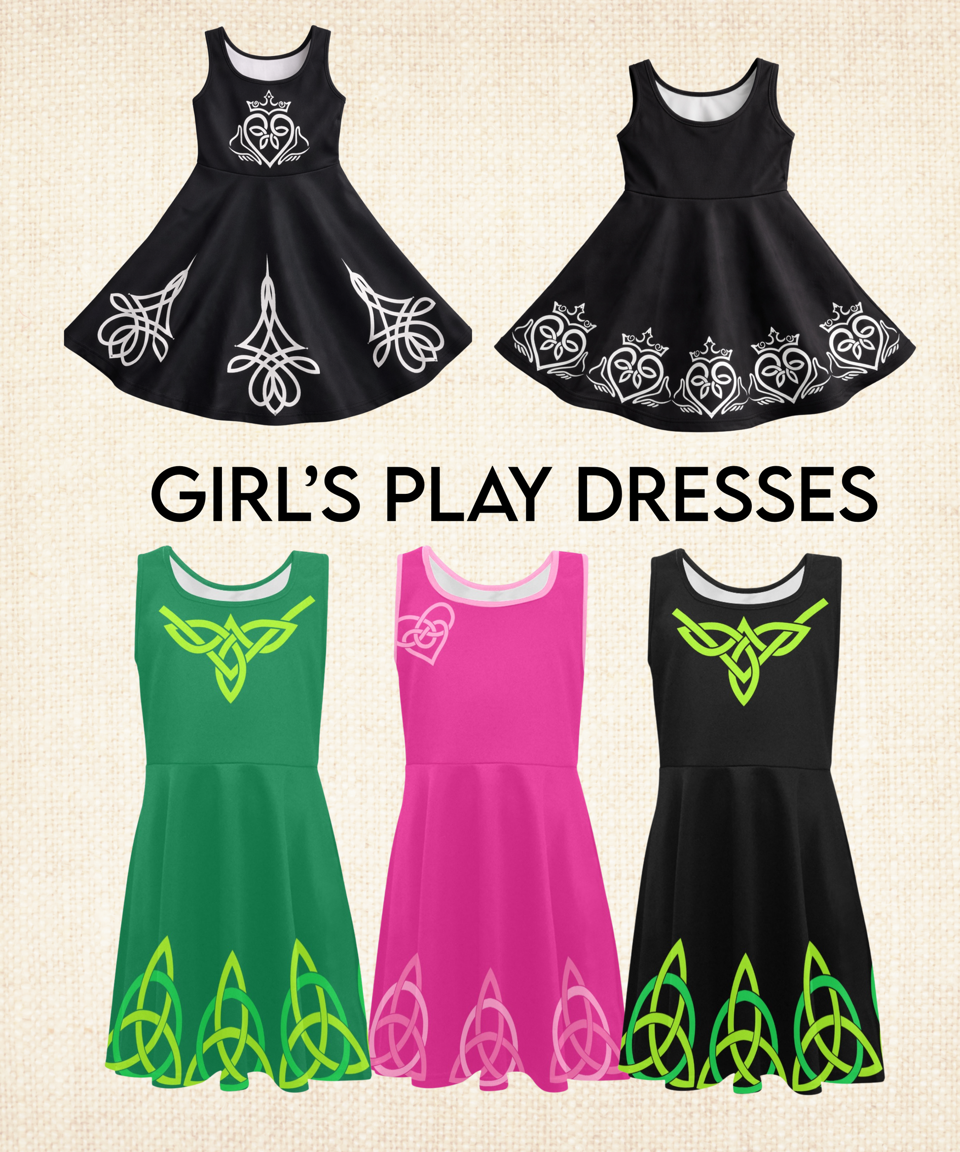 Irish Dress, Play Dress, Irish Dance Gift, St Patricks Day Outfit