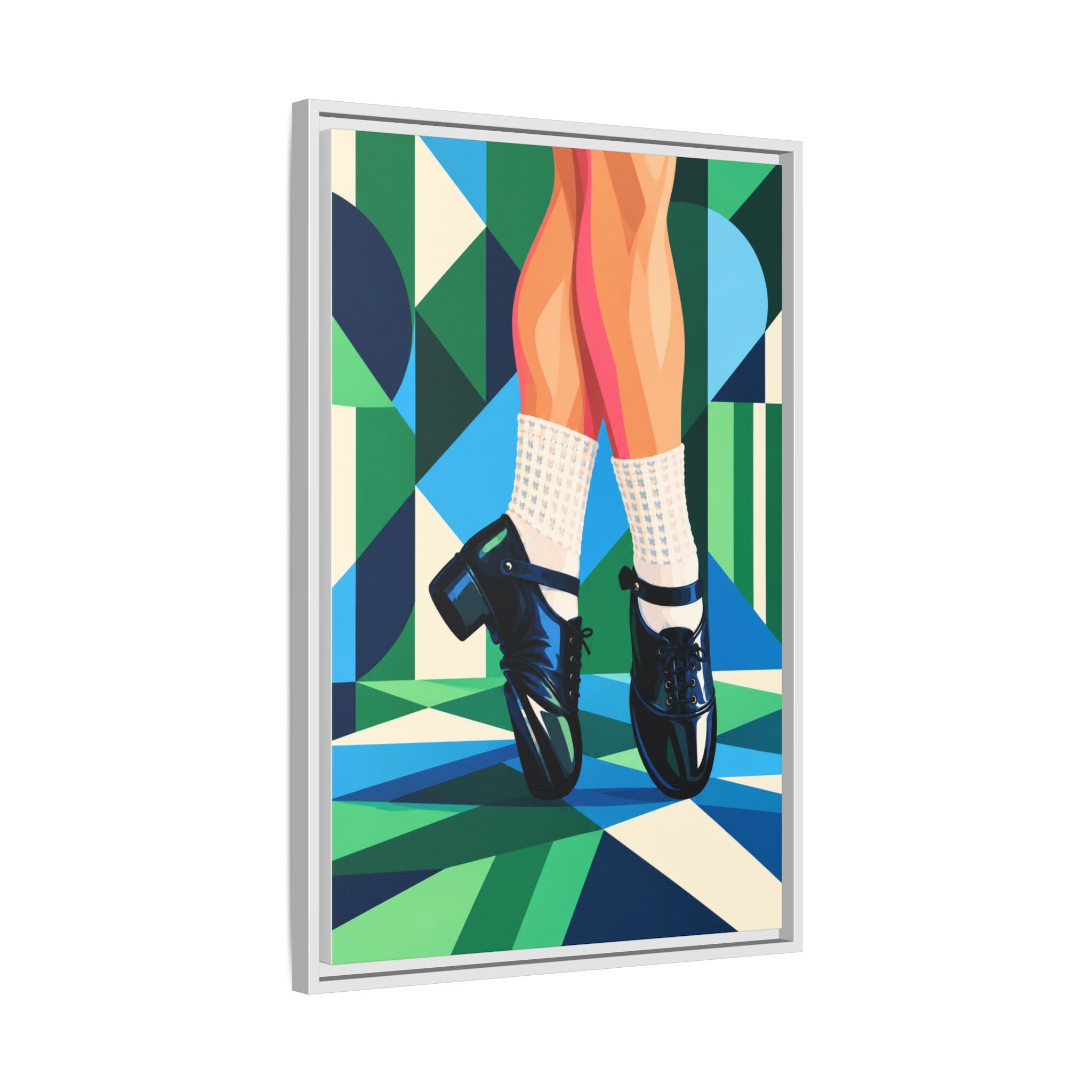 Reel Rhythm ☘️ Irish Dance Wall Art – Hard Shoe Canvas Print
