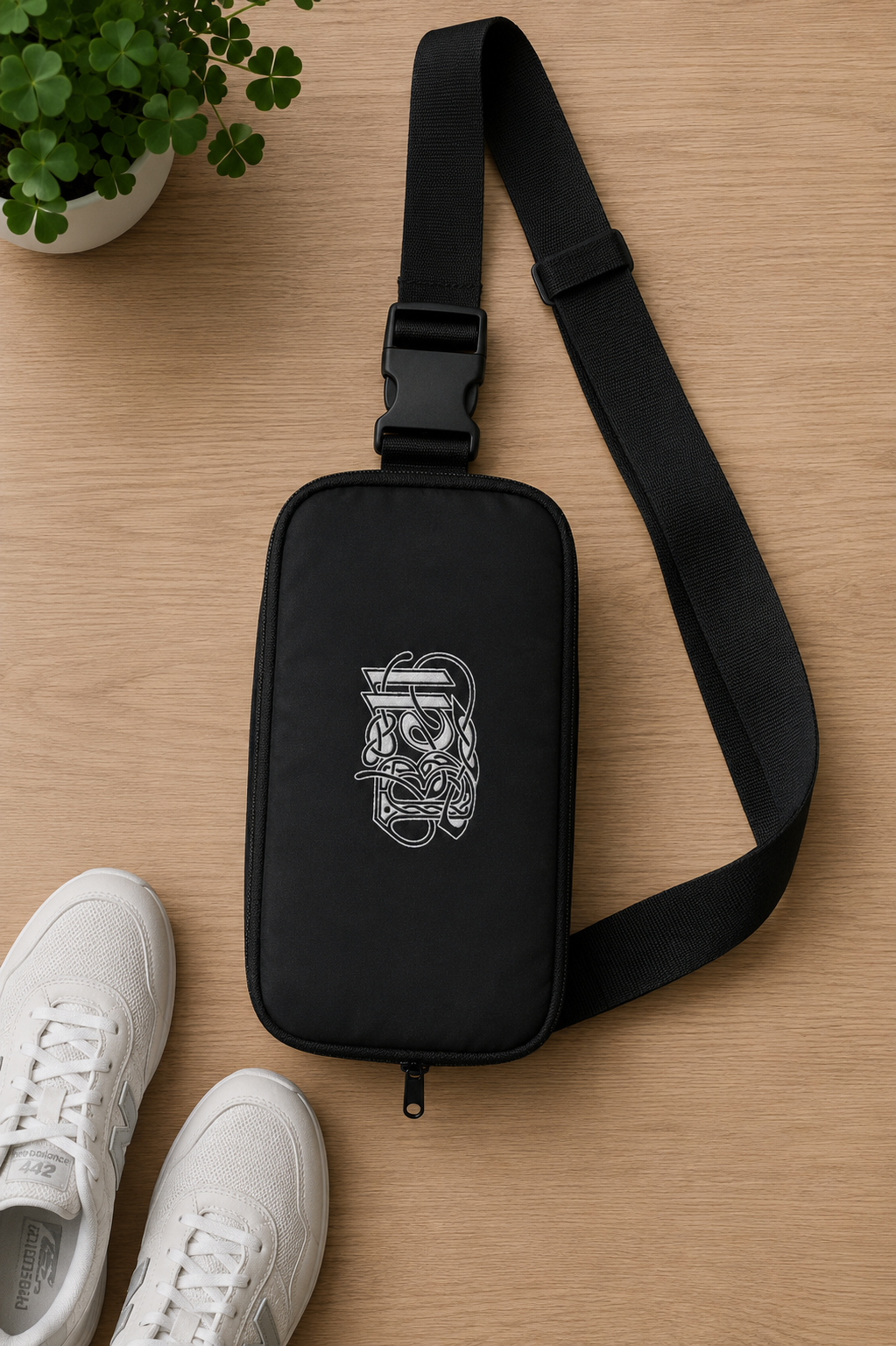 Bell School Embroidered Explorer Sling Bag