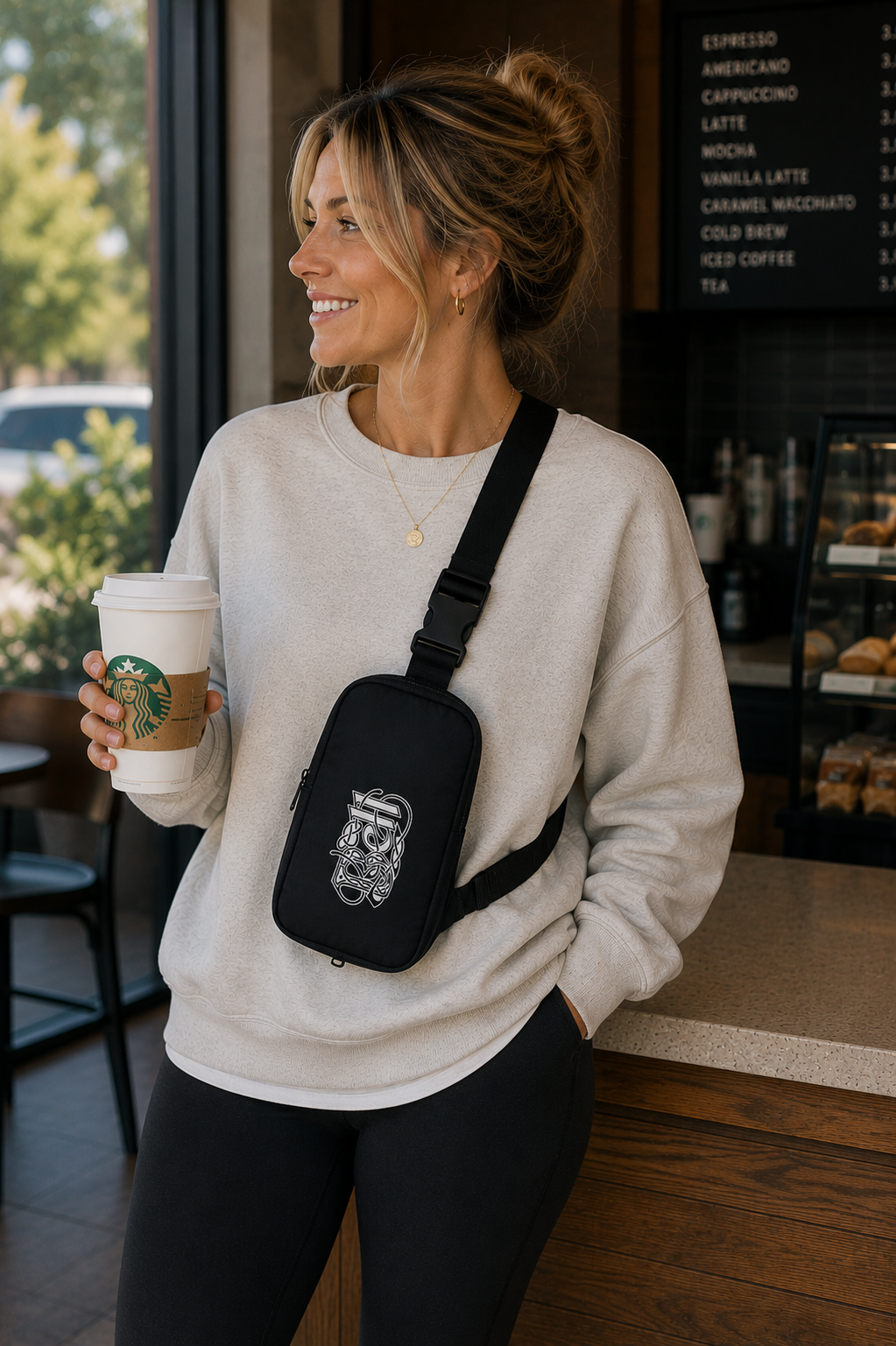 Bell School Embroidered Explorer Sling Bag
