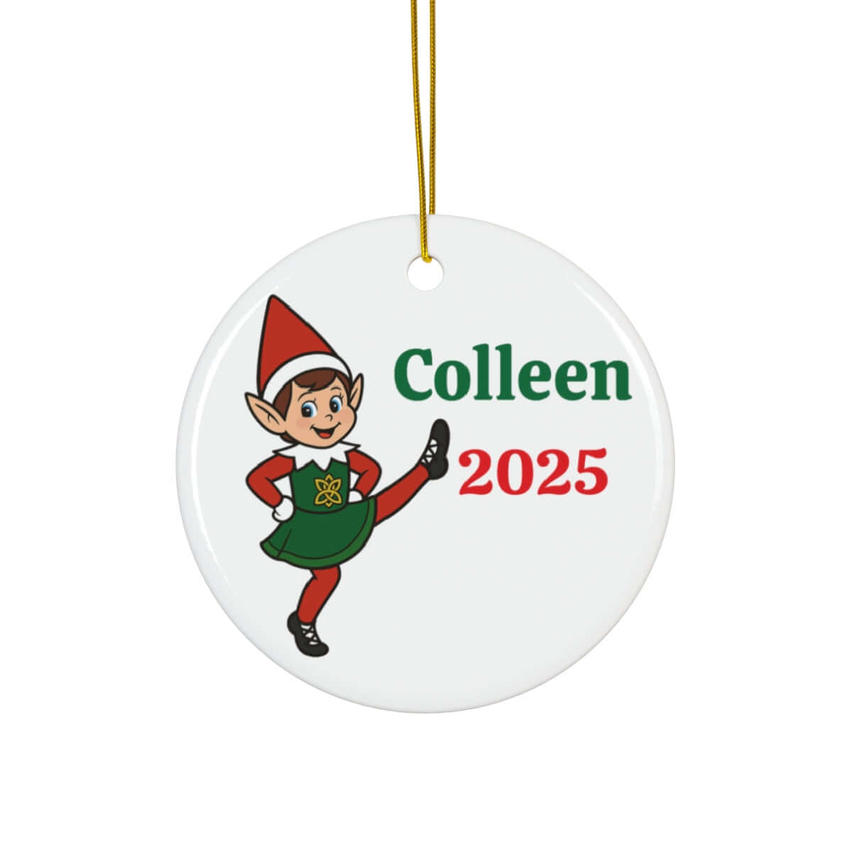 Irish dance Christmas ornament, Personalized Irish dancer ornament, Irish dance tree decoration, Irish dancer Christmas gift, 
Irish dance keepsake ornament, Celtic dance Christmas bauble