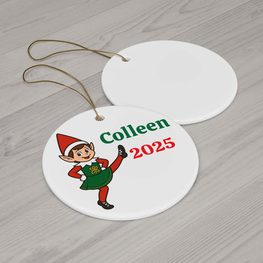 Irish dance Christmas ornament, Personalized Irish dancer ornament, Irish dance tree decoration, Irish dancer Christmas gift, 
Irish dance keepsake ornament, Celtic dance Christmas bauble