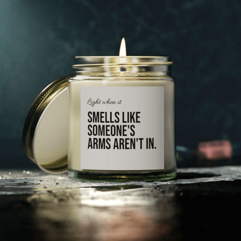 Irish dance candle, funny dance teacher gift, arms in candle, Irish dance studio decor, feis gift idea, dancer appreciation, dance teacher humor, coconut wax candle, Irish dance joke gift