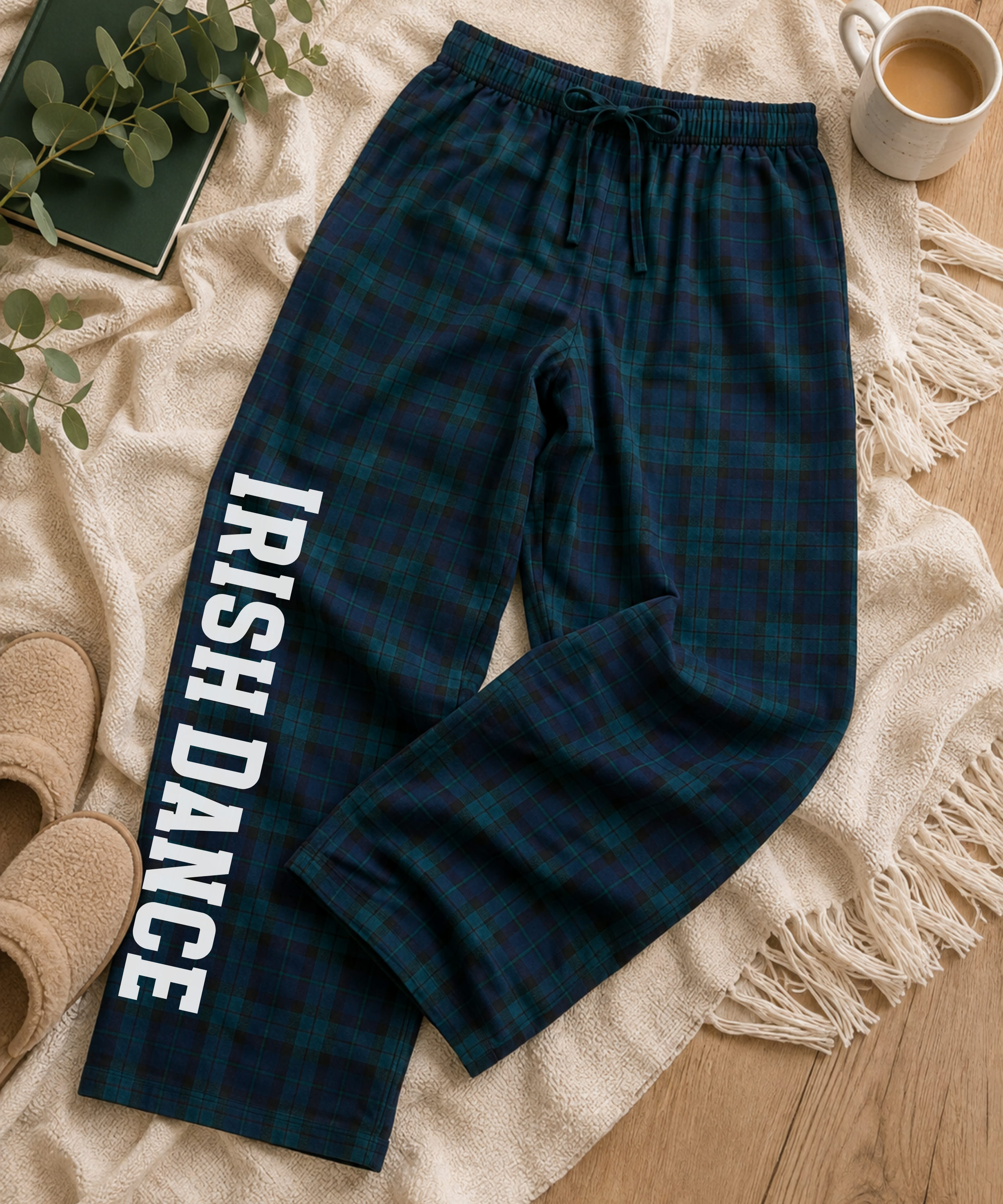 Tartan Plaid Irish Dance Flannel Pants for All Ages