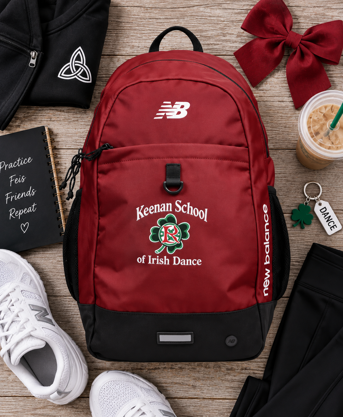 Keenan School of Irish Dance backpack, Mercury Red