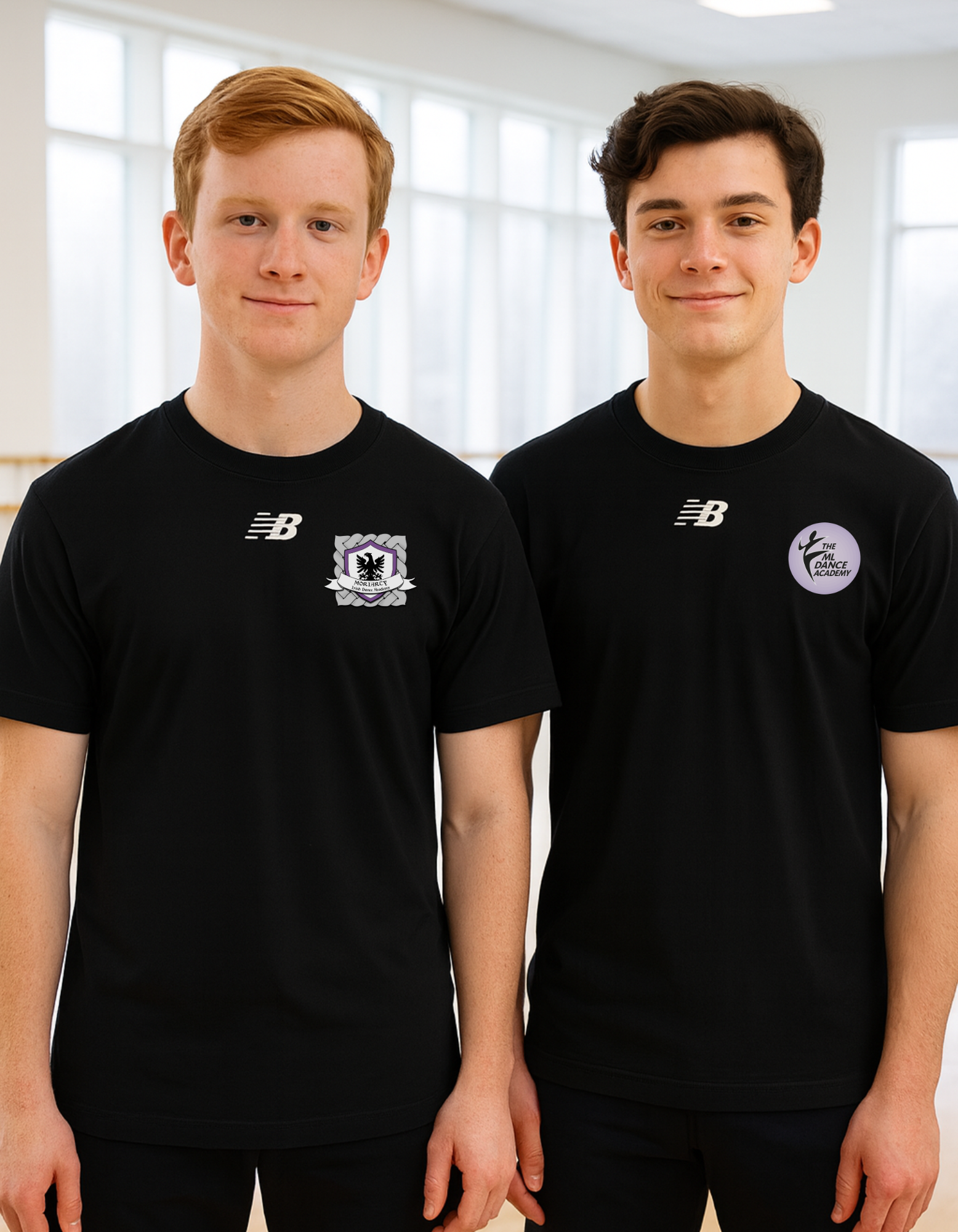 Irish Dance Apparel, Moriarty Shirt, New Balance, Dance School Merch, Irish Dance Logo Gear, Irish Dance School Gear, Activate Tech