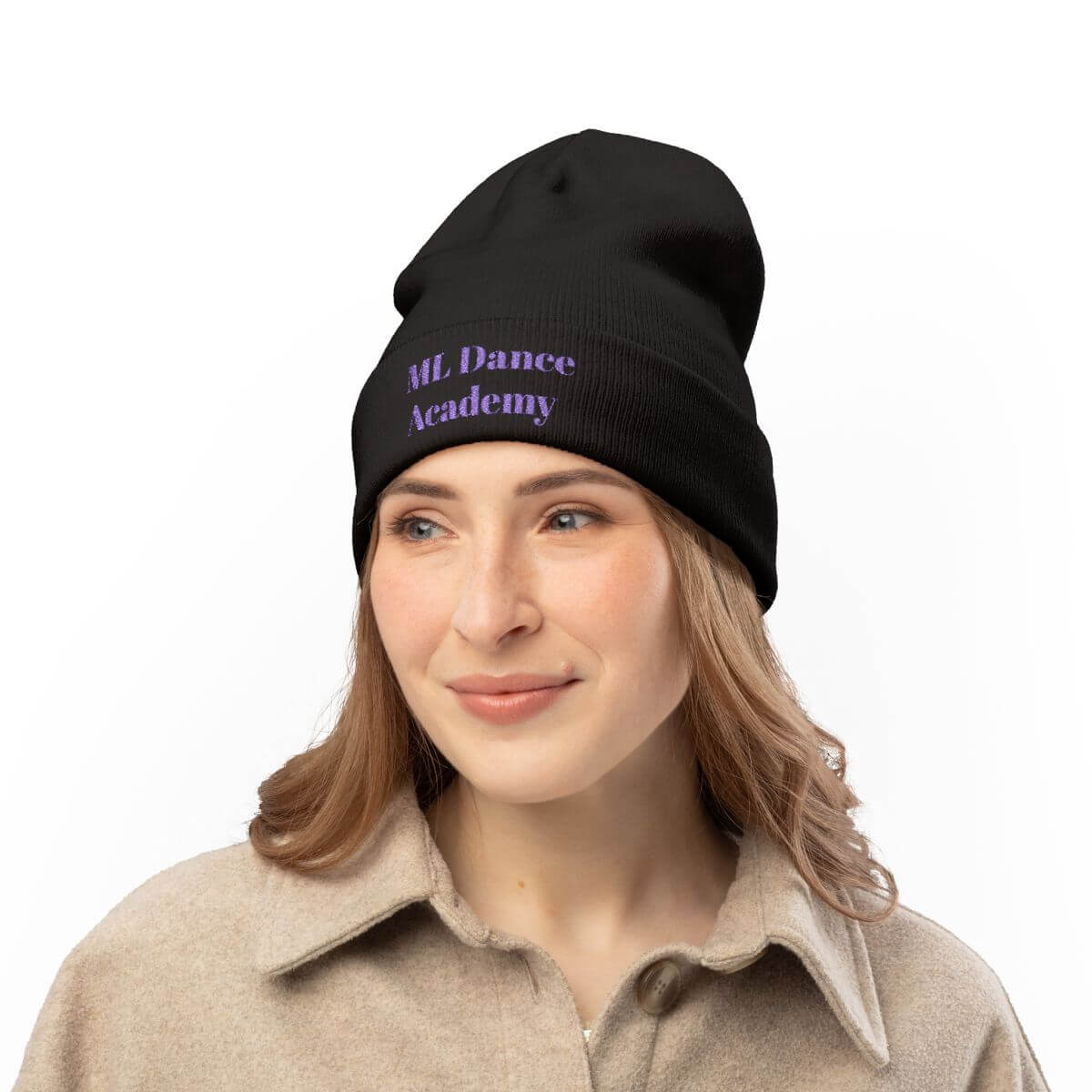 ML Dance Academy Knit Beanie – ballet school apparel and dance gifts