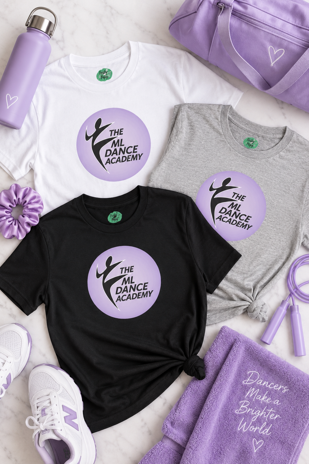 ML Dance Academy ballet adult short sleeve tee
