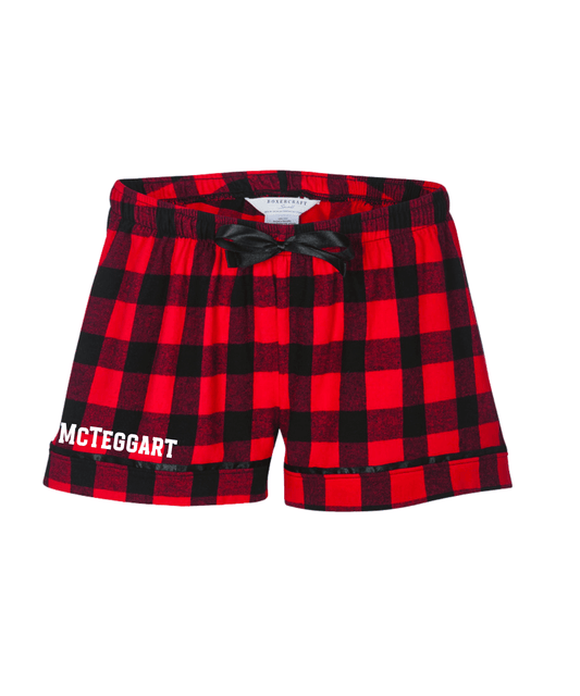 McTeggart flanner shorts, Irish Dance School Gear, Irish Dance Spirit Wear, Irish Dance Merch, Irish Dance Pajamas