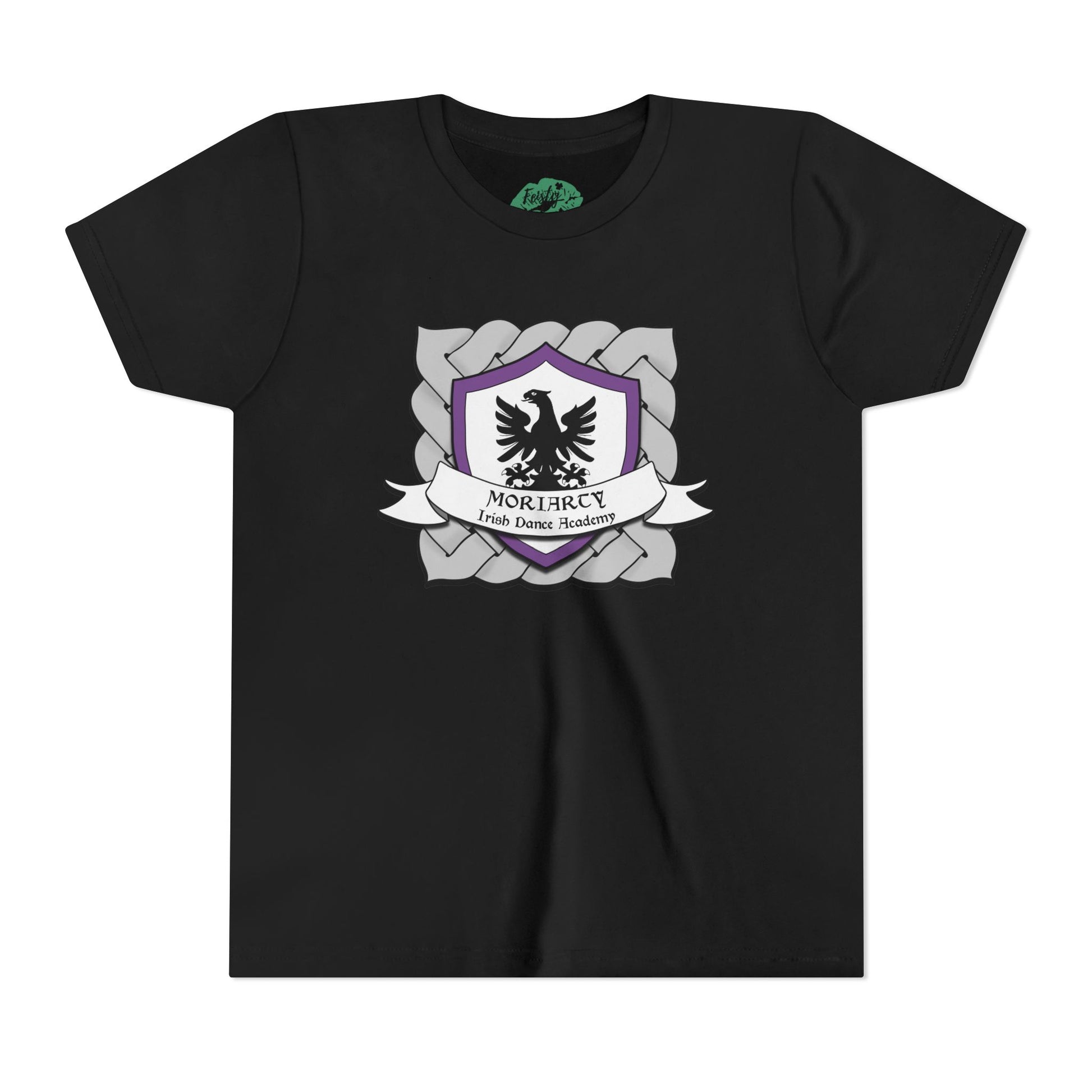 Moriarty Youth Shirt, affordable Irish Dance School Merch, Irish Dance Logo Gear, Irish Dance School Gear, Irish Dance Apparel
