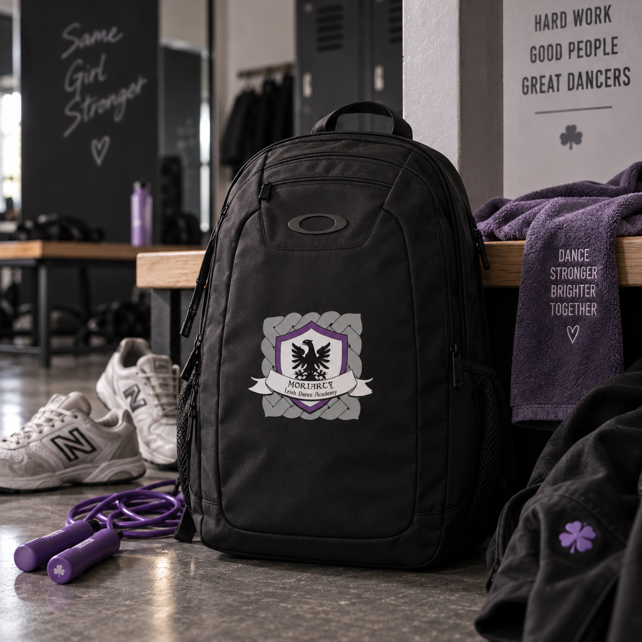 Moriarty Enduro backpack, Irish dance team gear