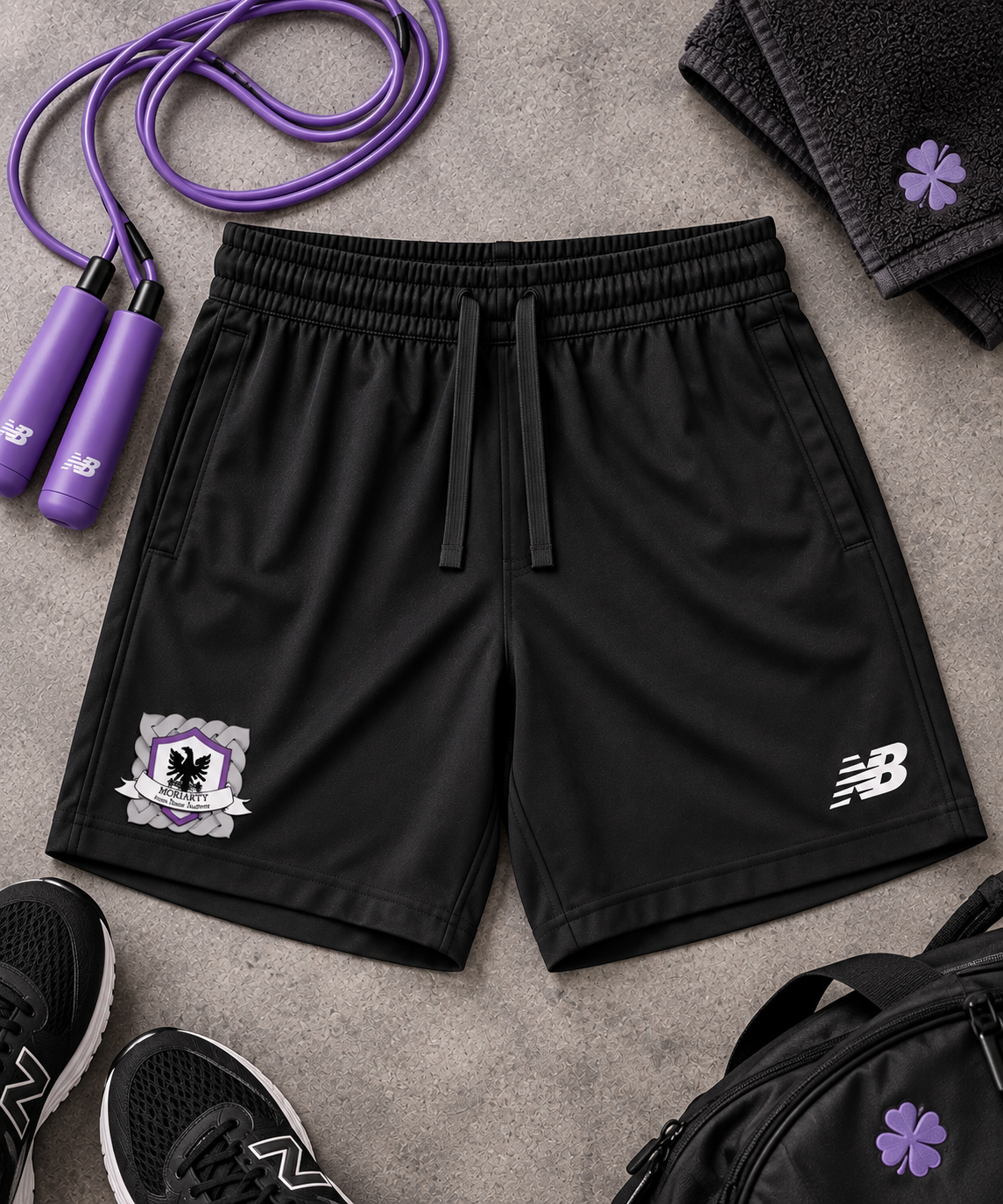 Moriarty New Balance shorts for boys and men, Irish dance gear