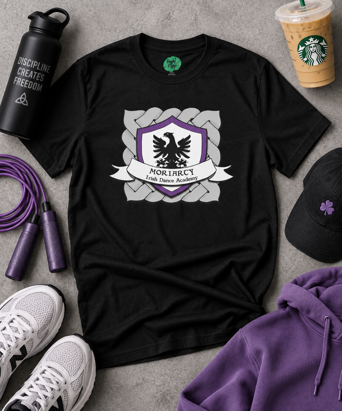 Moriarty adult tee, Irish dance school shirt