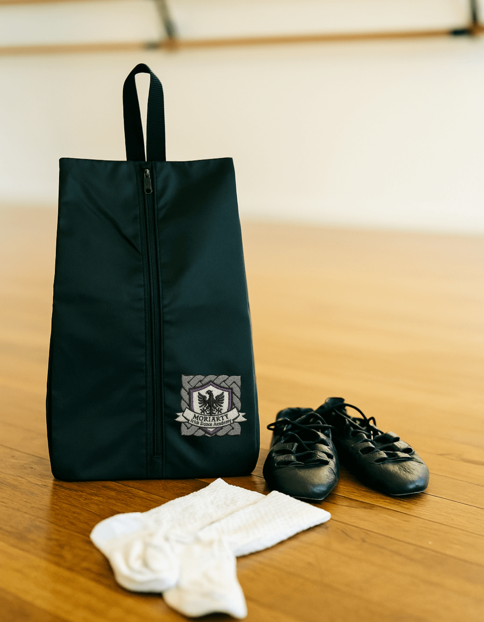 Moriarity Shoe Bag, Irish Dance Shoe Bag, Shoe Storage, Dance Shoe Odor, Dance shoe Smell
