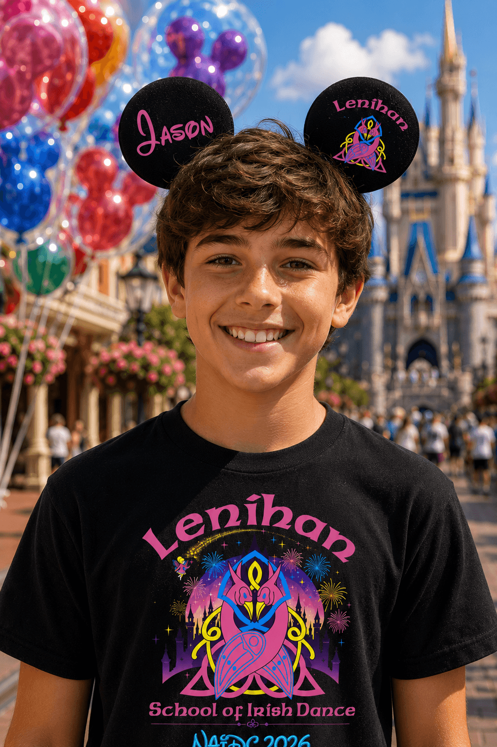 Irish Dance Nationals 2026, NAIDC 2026, Nationals 2026 Ears, Nationals 2026 School Gear, Nationals Mickey Ears, Lenihan Mickey Ears
