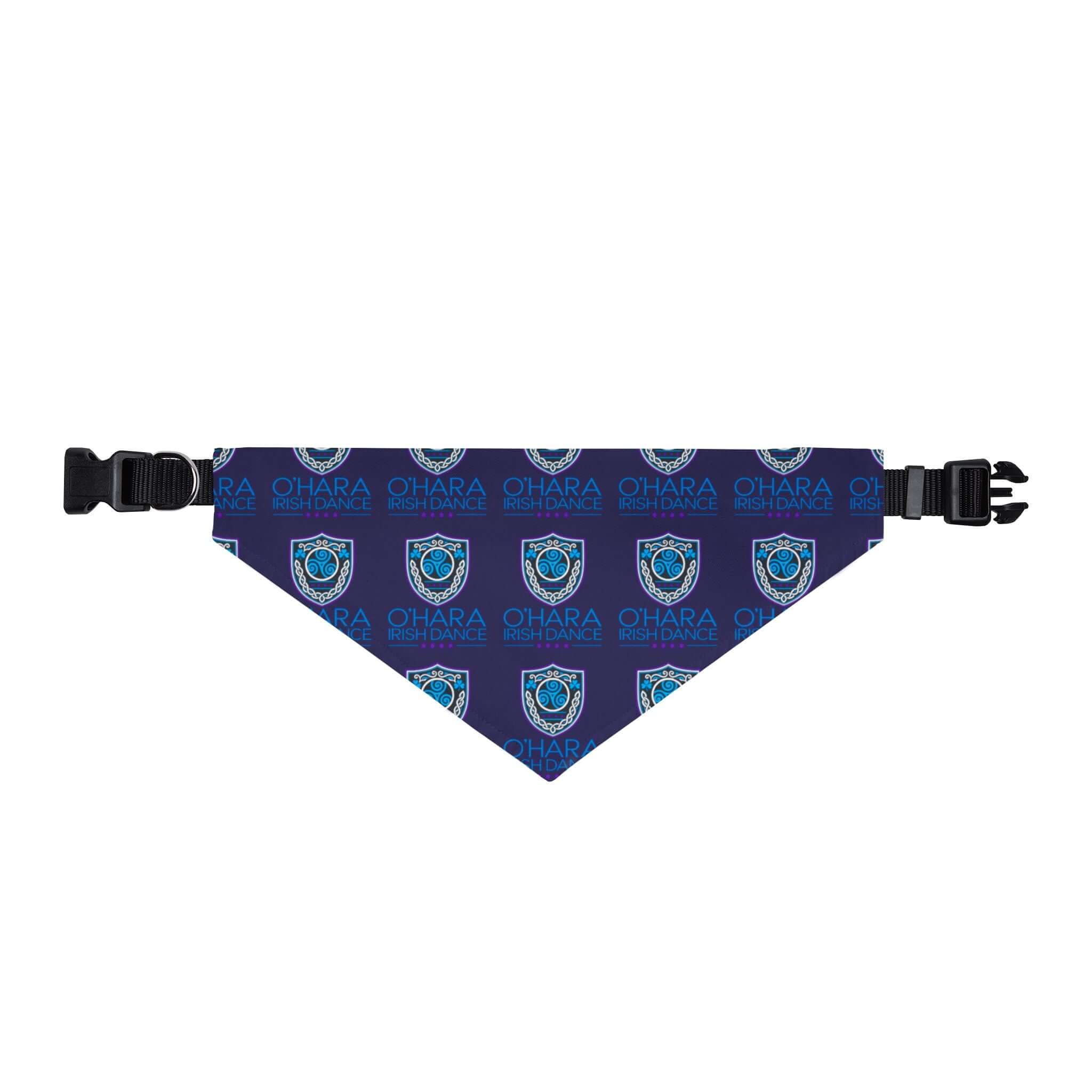 Navy O'Hara Irish Dance dog bandana, Irish dance gift for dog lovers