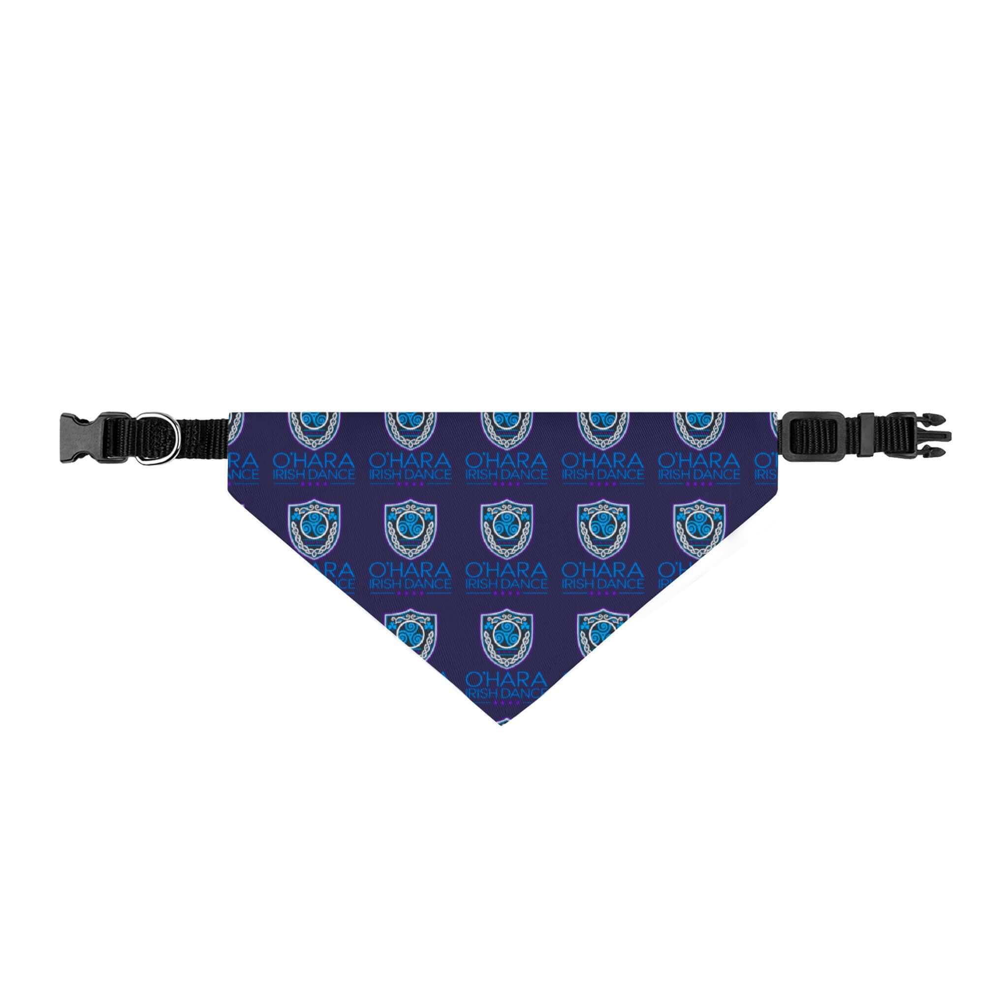 O'Hara Irish Dance dog bandana with adjustable clip-on collar