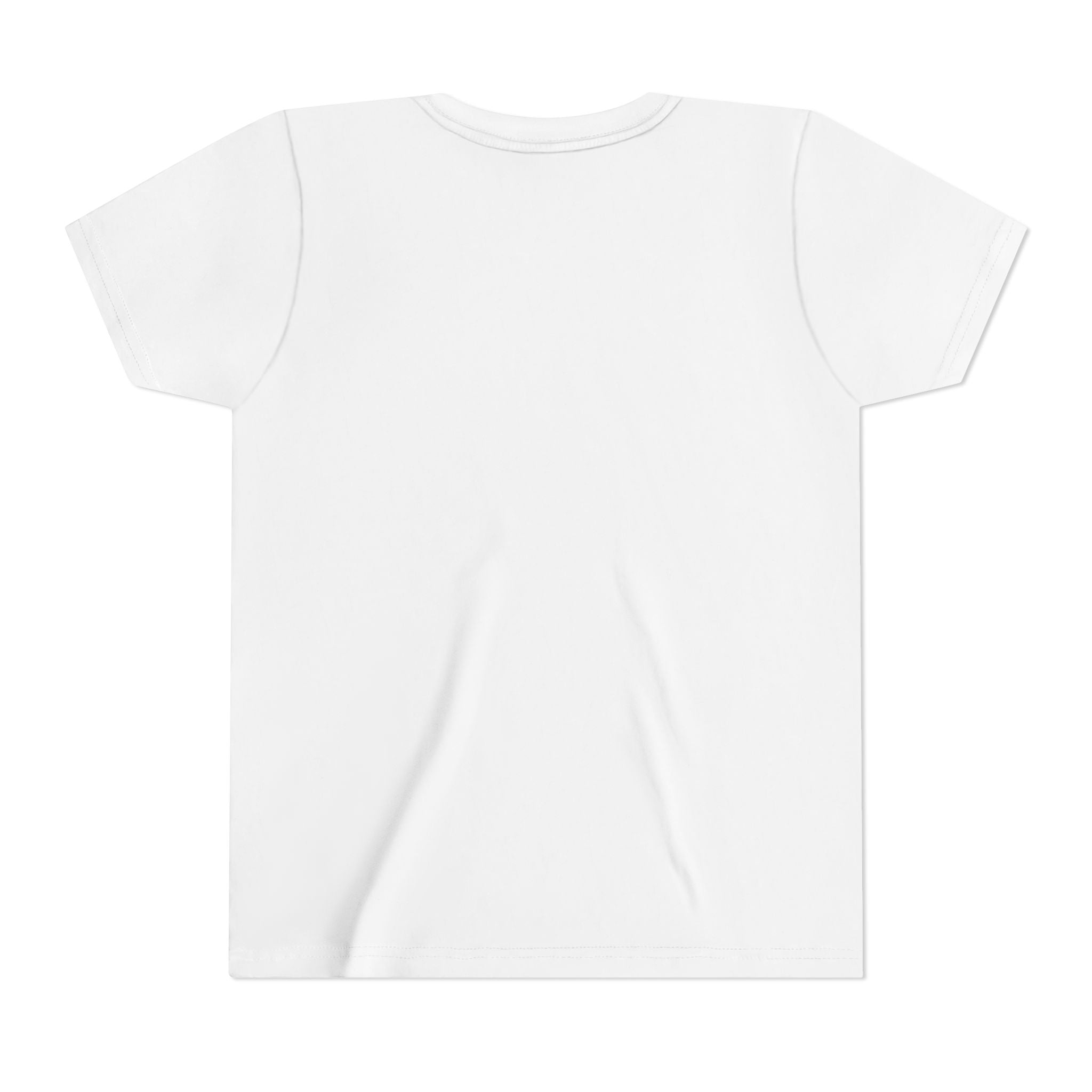 Plain white t-shirt on a white background