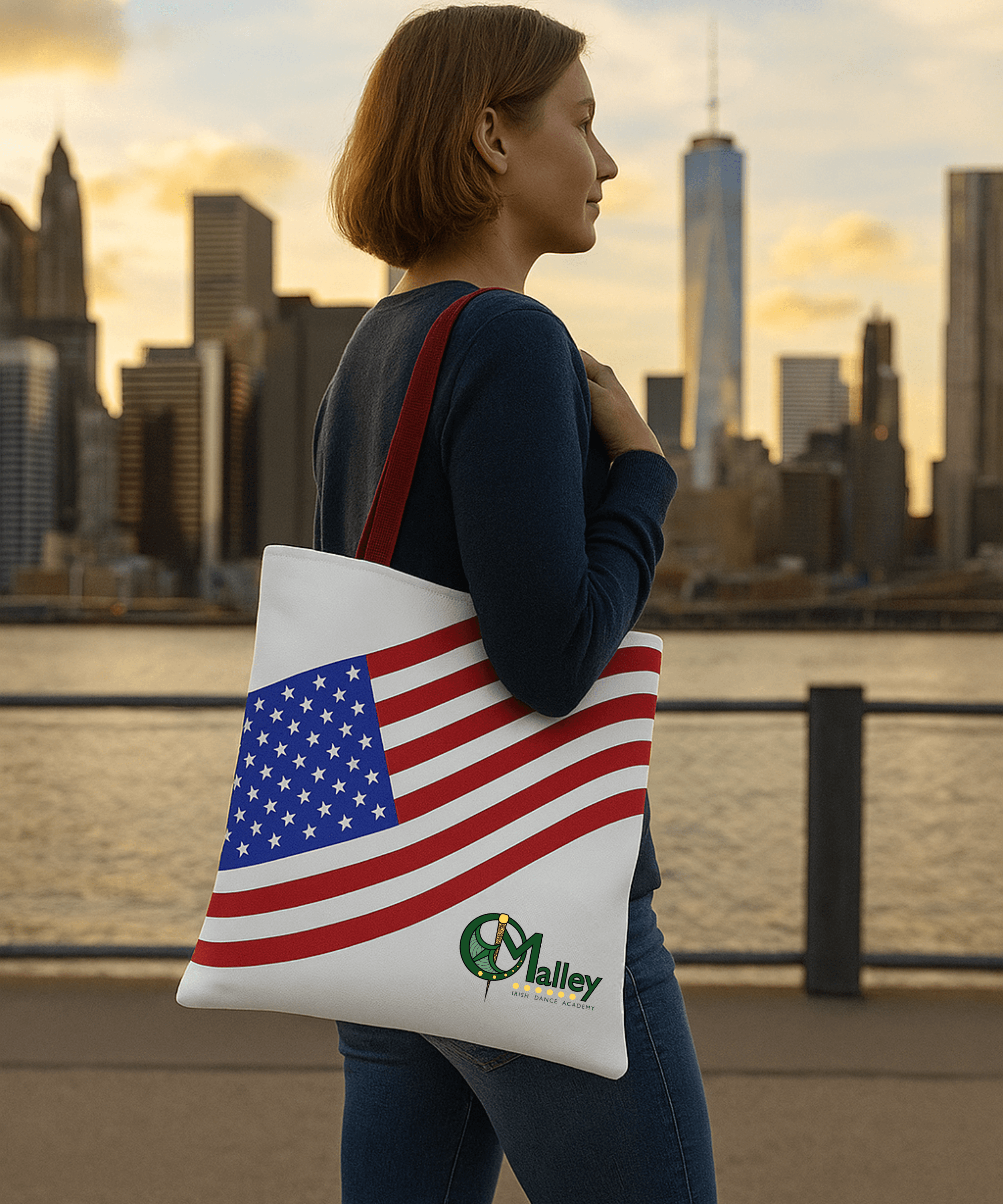 O'Malley Tote Bag, Irish dance bag, Irish Dance School gear, O'Malley School Gear, custom Irish dance school apparel, Dance School Merch