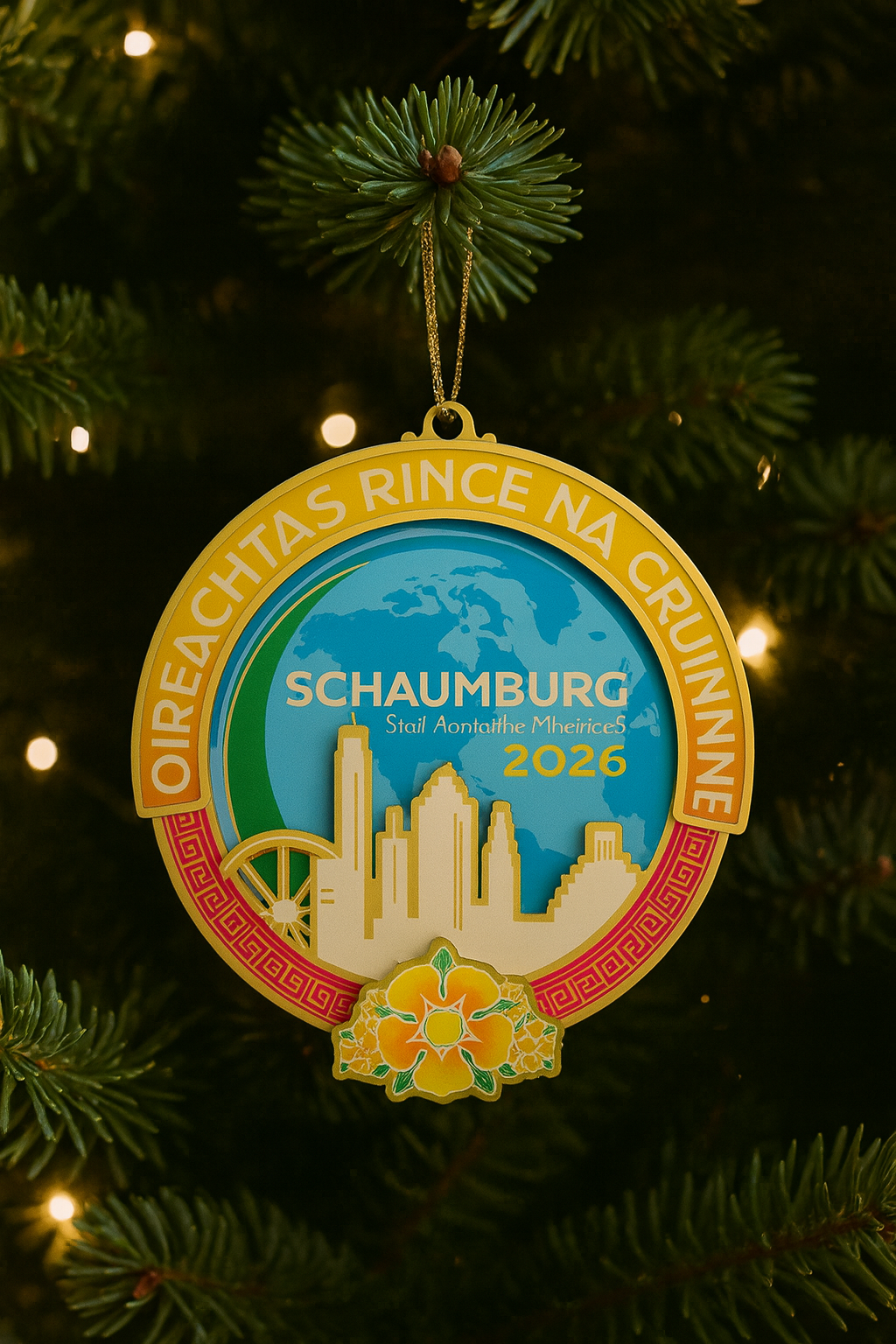 Irish Dance Worlds Ornament, Oireachtas Rince na Cruinne, Irish Dance Christmas