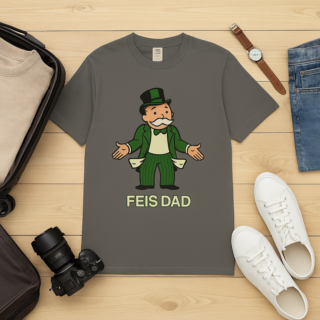 Feis Dad shirt, Irish Dance dad shirt, funny Feis t-shirt, Irish Dance competition tee, Feis parent shirt, Irish dance humor tee, Feis supporter shirt, Irish Dance gift for dad, Feis weekend t-shirt, Irish Dance festival shirt.