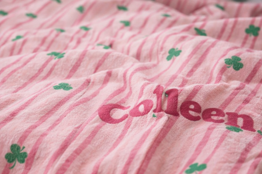 Shamrock Blanket, Irish Dance Blanket, Irish Blanket, Gift for Irish girl, Irish Gifts, Irish Decor