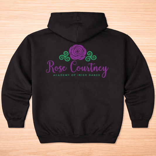 Personalized Hoodie, Rose Courtney School of Irish Dance, Irish Dance School Gear, Affordable Irish Dance