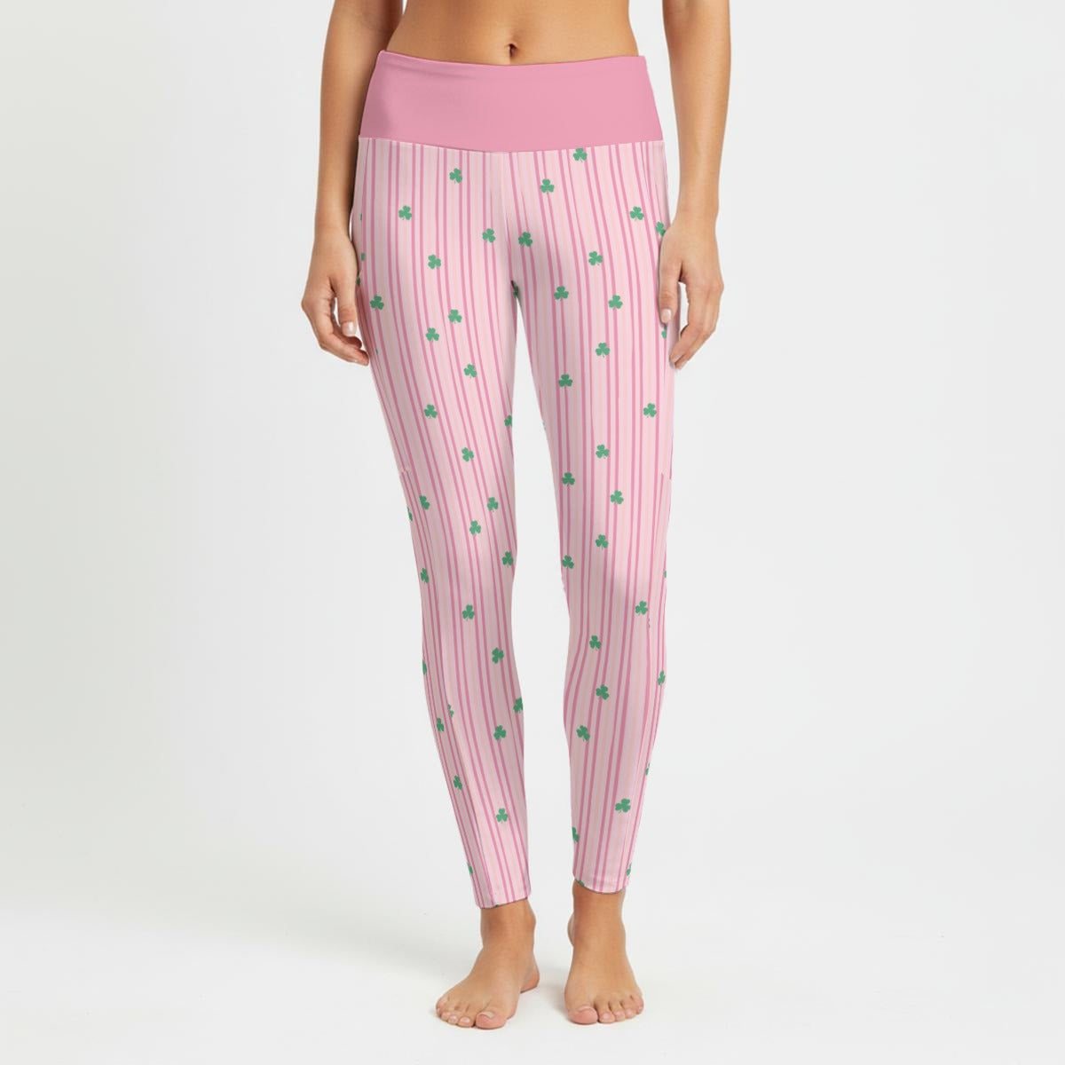 Pink Irish Dance Leggings, Irish Dance Practice Gear, Shamrock Outfit, Irish Outfit