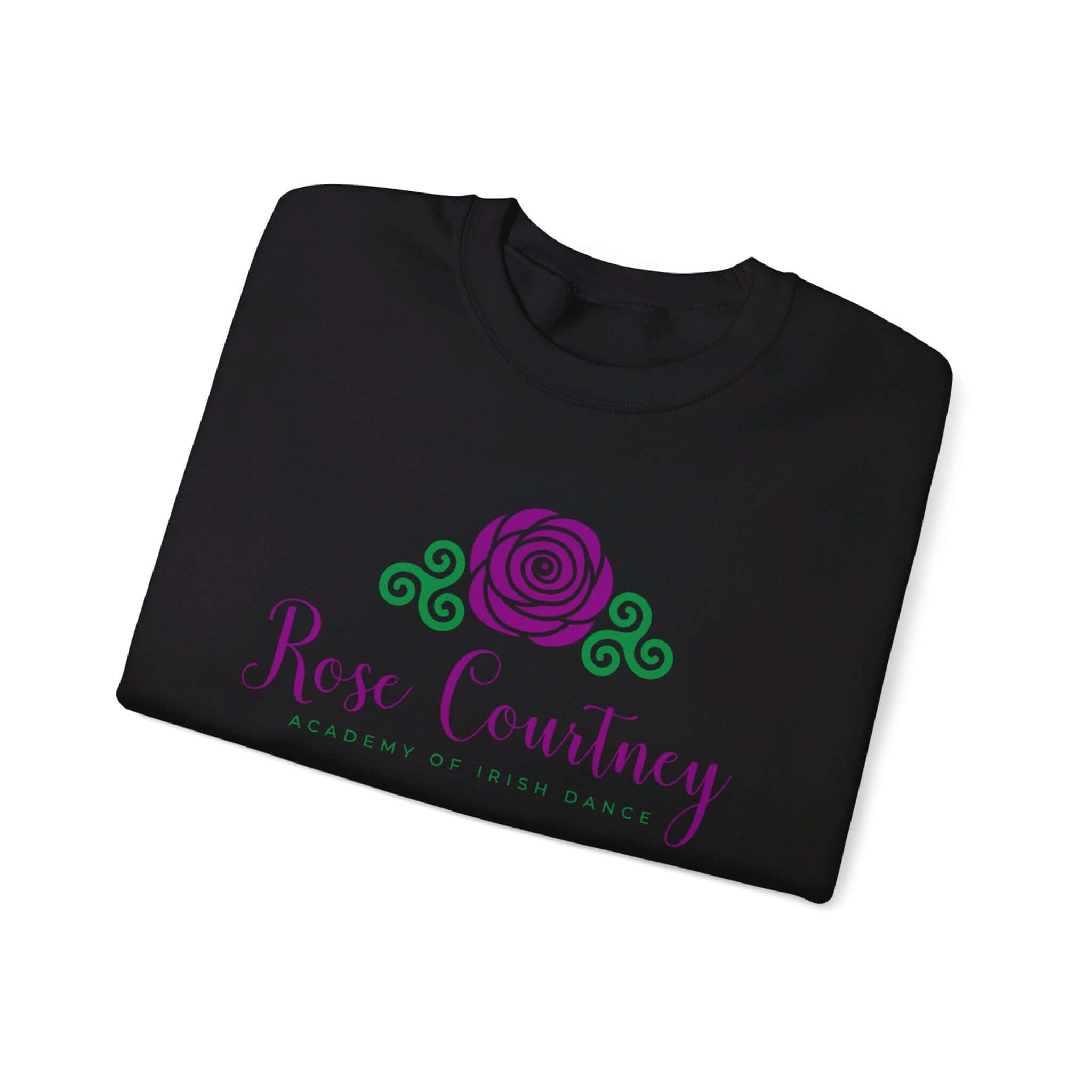 Rose Courtney Sweatshirt, Irish Dance Apparel, Irish Dance School Uniforms, Irish Dancewear Online, Irish Dance Practice Wear, Irish Dance Team Apparel, Comfortable Irish Dance Clothing, Kids Irish Dancewear