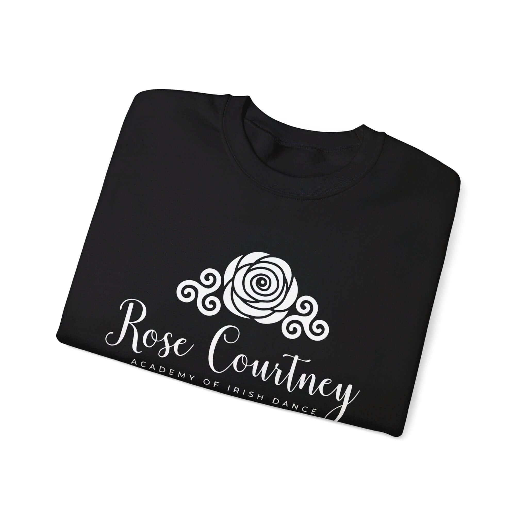 Rose Courtney Sweatshirt, Irish Dance Apparel, Irish Dance School Uniforms, Irish Dancewear Online, Irish Dance Practice Wear,  where to get Irish dance school sweatshirts with logo, Irish Dance School Merch