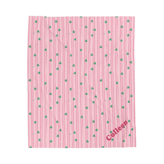 Shamrock Blanket, Irish Dance Blanket, Irish Blanket, Gift for Irish girl, Irish Gifts, Irish Decor