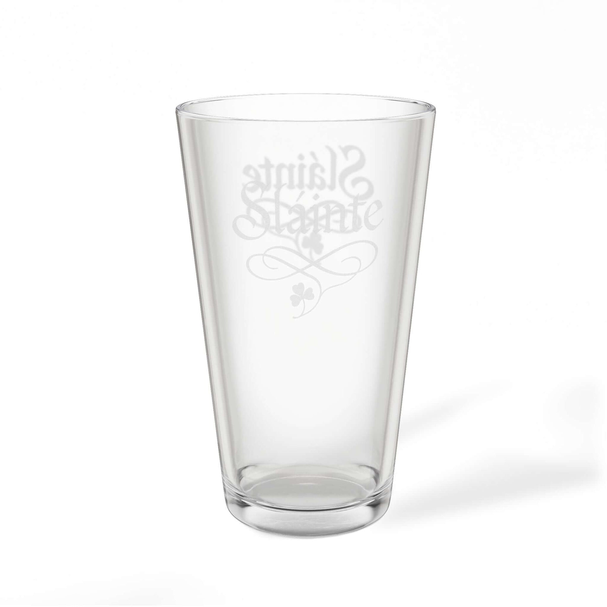 Slainte Glass, Irish Pub Glass, Gift for Him Irish, Man Cave Gift