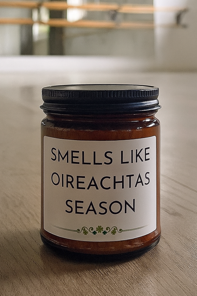 Smells like Oireachtas Season, Oireachtas Candle, Oireachtas Gift, Funny Irish Dance, Send off Gift