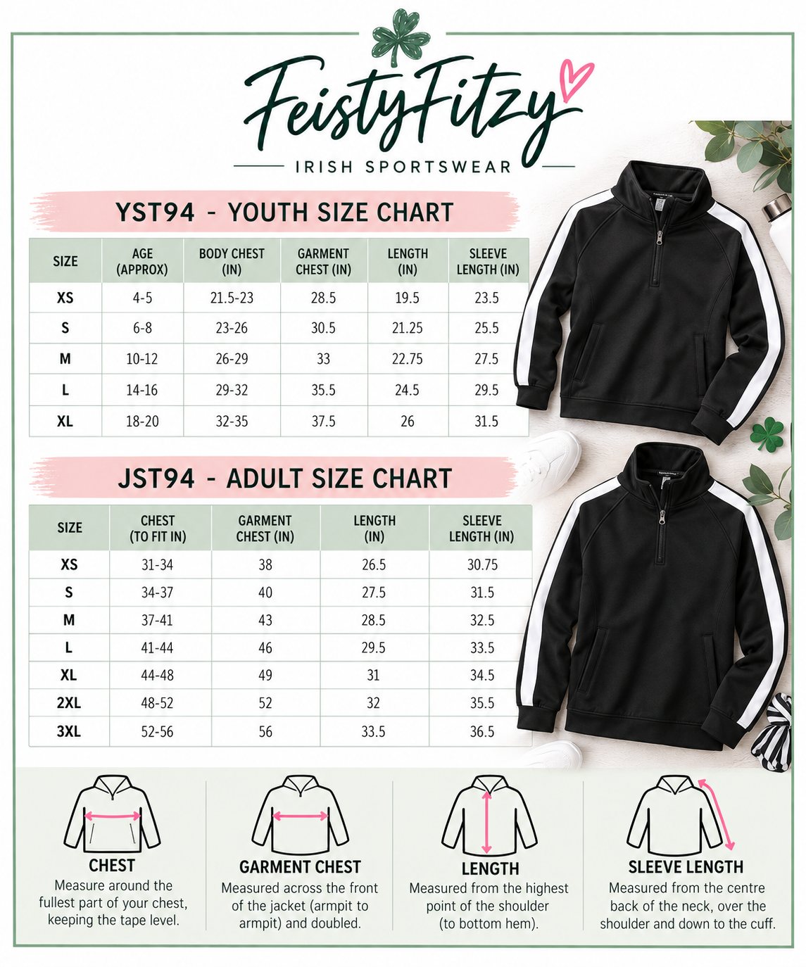 HSM Classic Tricot Track Jacket ☘️ Irish Dance Jacket