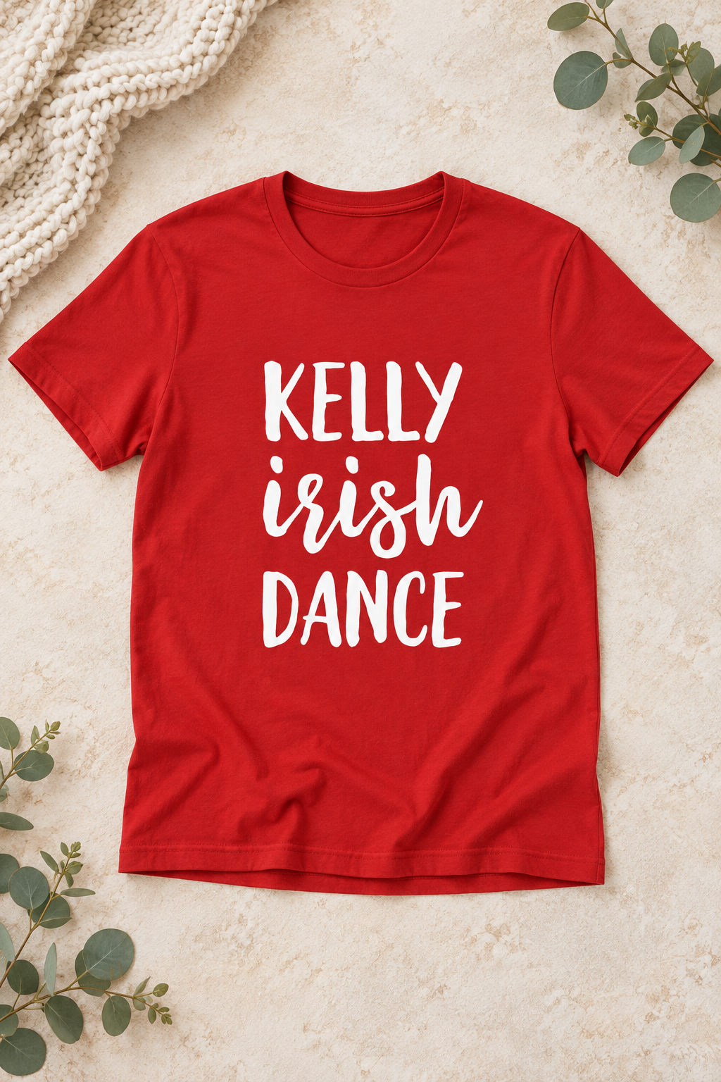 Kelly School of Irish Dance unisex Bella+Canvas tee, Irish dance gift