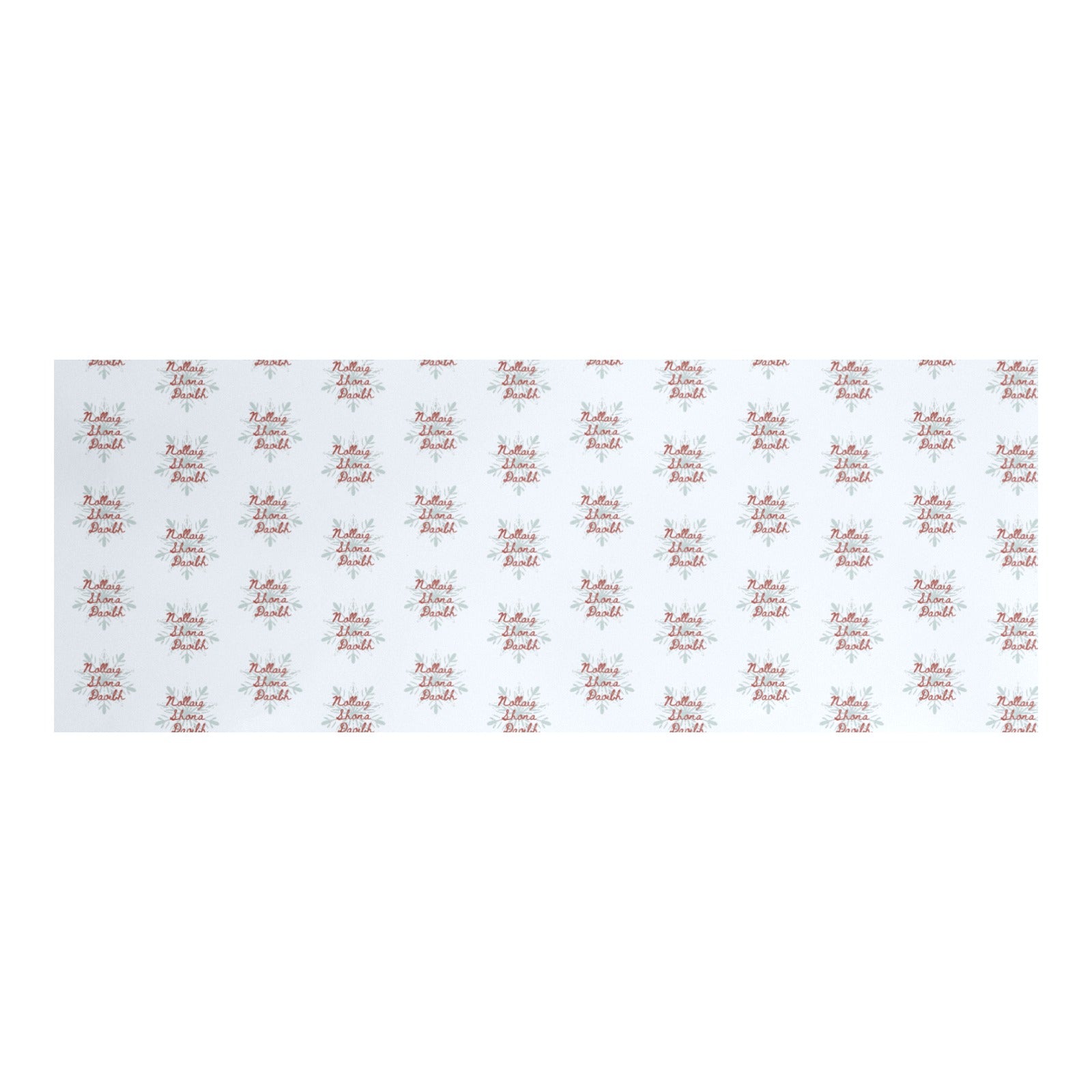 Nollaig Shona Daoibh Irish Christmas wrapping paper, 2 rolls, 58 x 22 inches