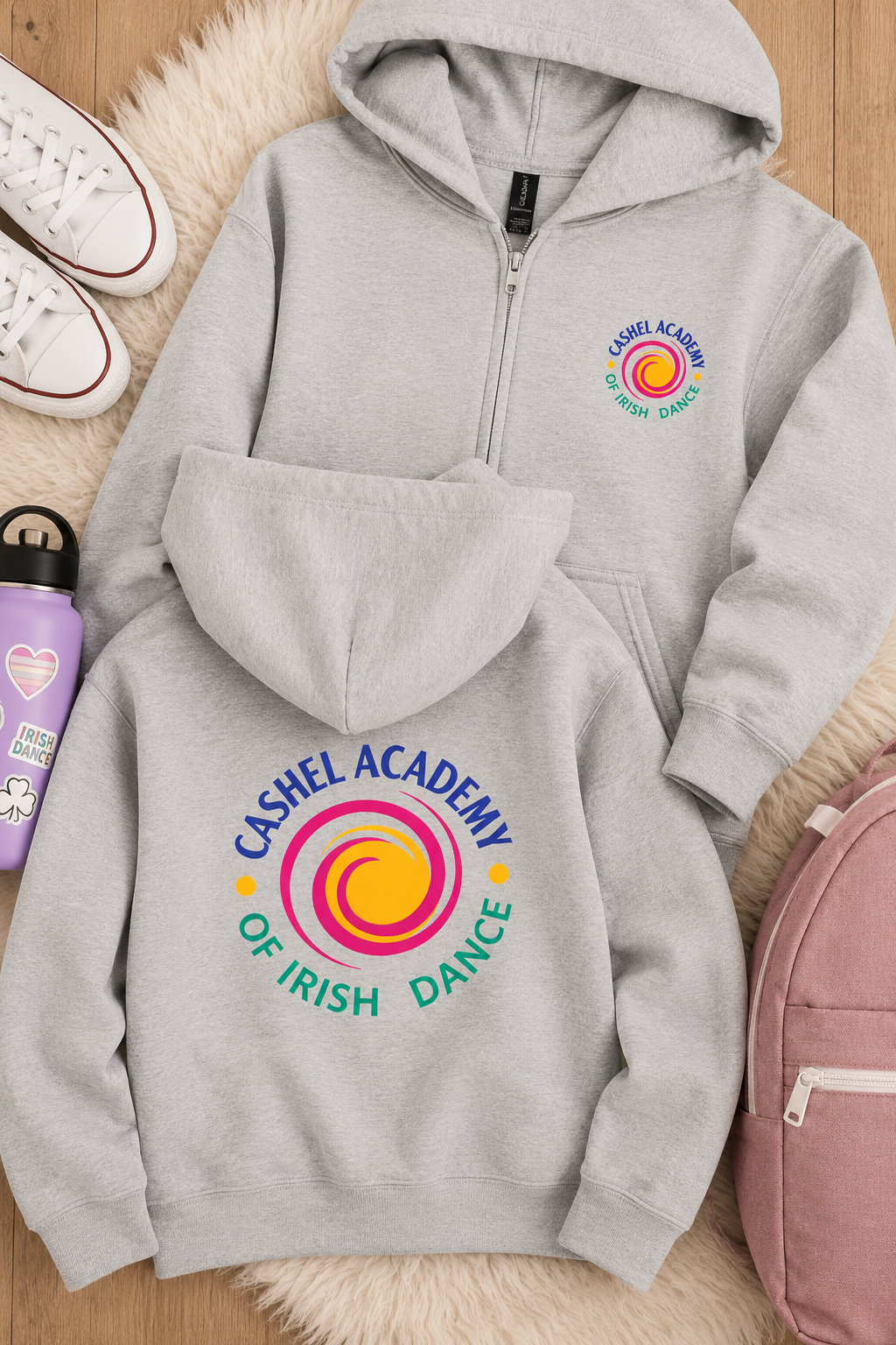 Cashel Academy of Irish Dance Youth Full-Zip Hoodie