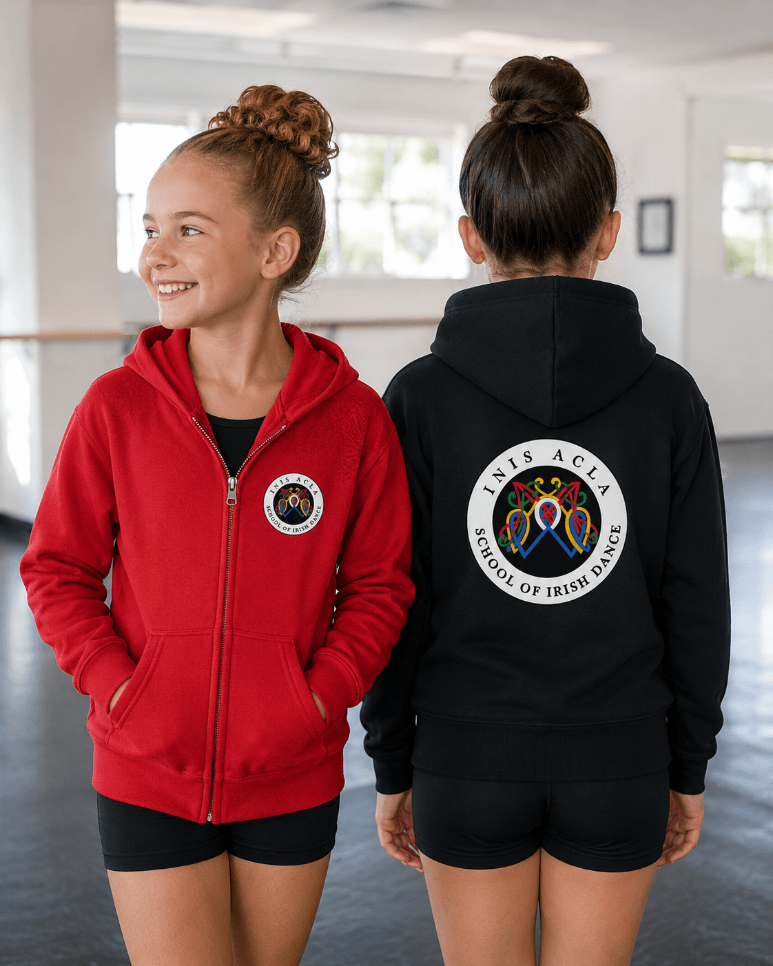 Irish Dance Hoodie: Inis Acla Youth Zippered Hoodie