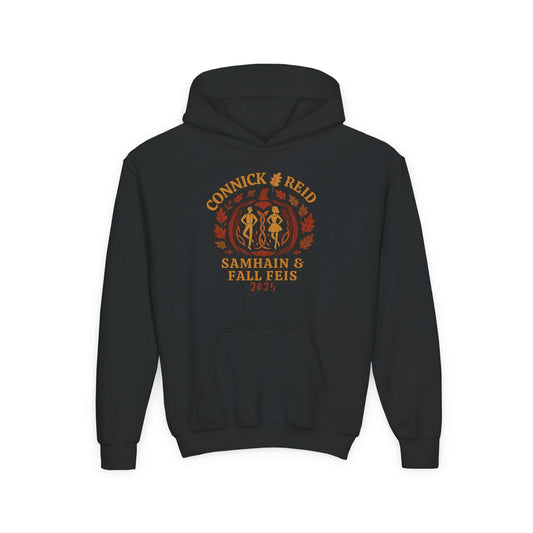 custom Irish dance school apparel, Irish dance team gear, Irish dance logo clothing, personalized Irish dance apparel, Irish dance school spirit wear, custom dance team sweatshirts, Irish dance hoodie, Connick & Reid Irish Dance, Samhain & Fall Feis hoodie, 2025 Irish dance competition hoodie