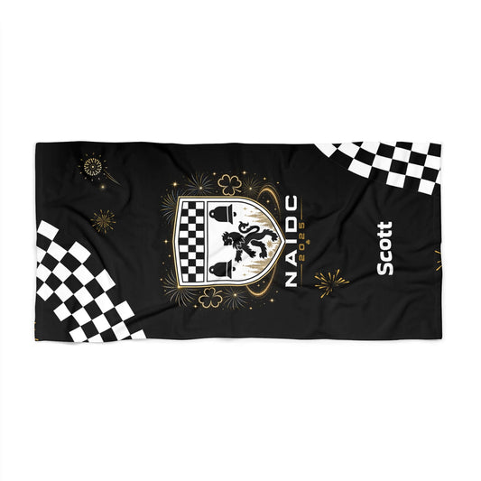 custom Irish dance team towels, Irish dance Nationals 2026 towel, NAIDC 2026 beach towel, personalized Irish dance towel with name, Irish dance team gear towels, custom dance team towels, Irish dance competition towel,