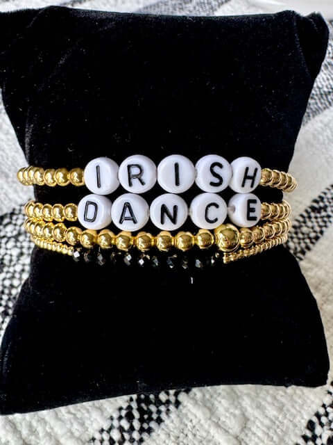 Oireachtas Gift, Nationals Irish Dance, Worlds Irish Dance Accessories,  Feis Day Jewelry, Irish Dance Send-Off Gift, Irish Dance Bracelet, Irish Dance Jewelry, Irish Step Dance Accessories, Beaded Irish Dance Bracelet, Irish Dance Gifts, Feis Accessories