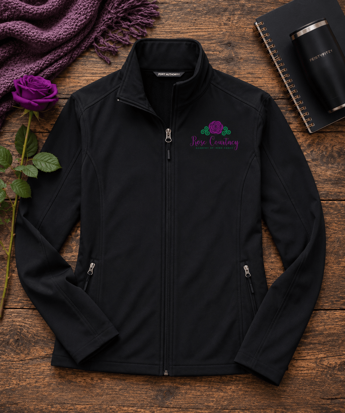 Irish dance team gear: Rose Courtney Soft Shell Jacket (All Sizes)