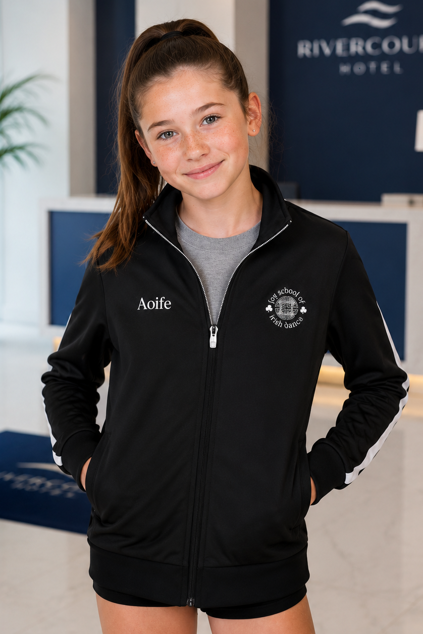 Irish Dance Team Jacket, Irish Dance Zip Up Jacket, Irish Dance Jacket, Irish Dance School Jacket