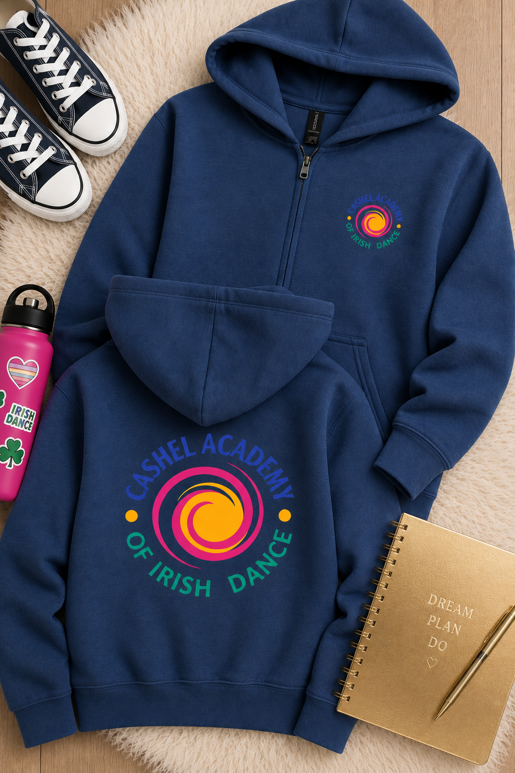 Cashel Academy of Irish Dance Youth Full-Zip Hoodie