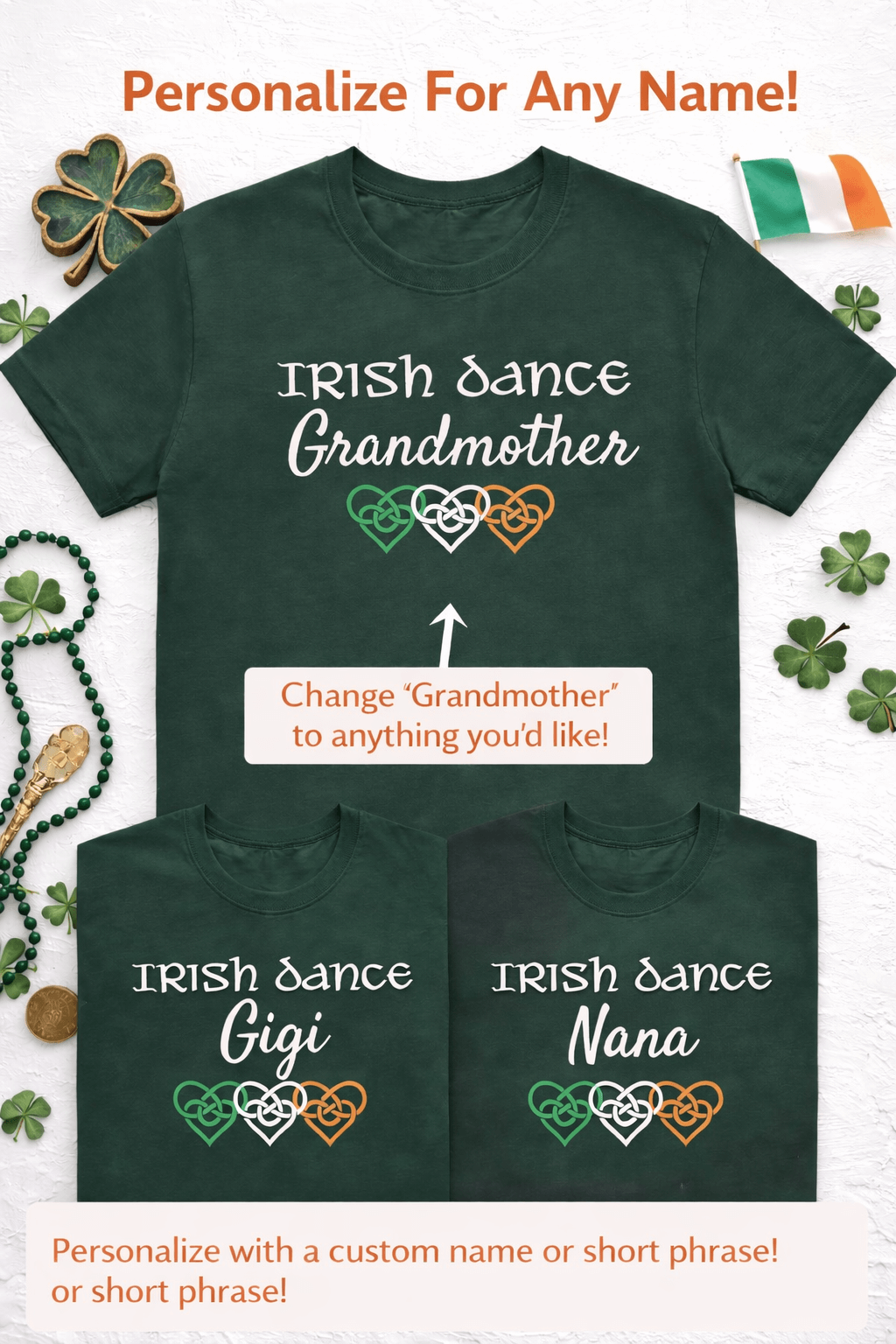 personalized irish dance shirt
custom irish dance shirt
personalized grandmother shirt
custom name t shirt
personalized dance gift