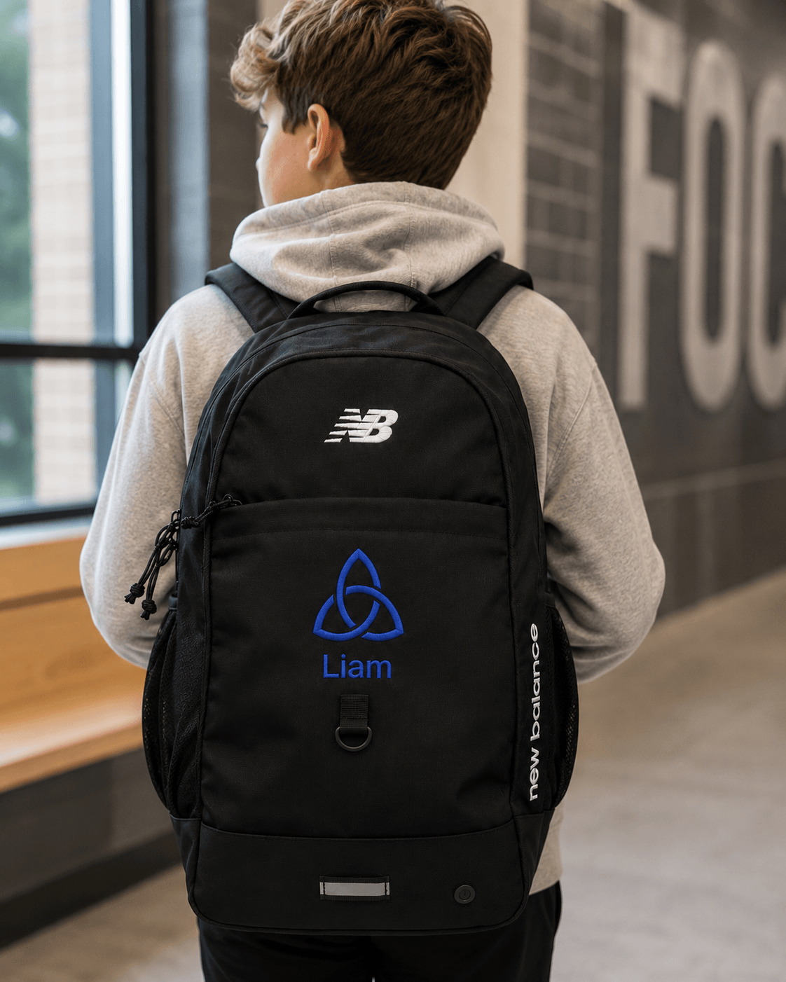 personalized backpack, custom backpack, embroidered backpack, backpack with name, monogram backpack, school backpack, black backpack, new balance backpack, sports backpack, dance backpack, Irish dance backpack, feis backpack, teen backpack, kids backpack, custom school bag, personalized school bag, embroidered school backpack, travel backpack, athlete backpack